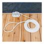 Dock Line - Nylon – White - 3/8" x 15'