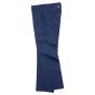 Pantalon de travail à coupe ajustée et taille basse, bleu, grandeur 32/33