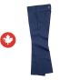 Pantalon de travail à coupe ajustée et taille basse, bleu, grandeur 33/33