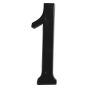 Numéro de maison 1 Heritage, 4", fini noir mat