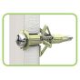 Hollow wall anchors with screw - Zinc - 3" - 6/Pkg
