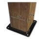 Plaque d'assise Fixplak 44, noir, 4" x 4"