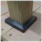 Cache-base Plakcap 44, 4" x 4", noir