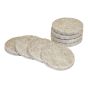 PRO-TEC Self-Adhesive Round Medium Felt Pads - Beige - 1 1/2" - 8/Pkg