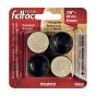 FUSION FELTAC Plastic Tips - Black - 78" - 4/Pkg