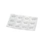 PRO-TEC PVC Round Bumper Pads - Clear - 3/8 in x 3 mm - 12/Pkg