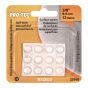 PRO-TEC PVC Round Bumper Pads - Clear - 3/8 in x 3 mm - 12/Pkg