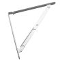 Supports pliants à tablette, blanc, 32 mm x 405 mm