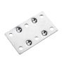 Plaque de fixation à position multiple de 34,92 mm (1 3/8 po), Zinc, 2,5", 4/pqt