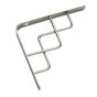 Support à tablette décoratif , nickel brossé, 20 mm x 8"