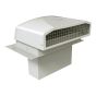 Clapet d'évacuation mural VMAX-AF avec tuyau rectangulaire, 3 1/4" x 10", blanc