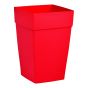 Self-Watering Harmony Tall Planter - 16" x 24 1/4" x 16" - Red