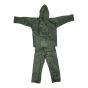 Ensemble de pluie Rip-Stop, vert, grandeur Moyen