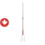 Hay Fork - 3 Teeth 12" - Forged Steel - Handle 54"