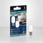 Nightlight LED Bulb - C7 - Cool White - Frosted - 1 W - 2/Pack