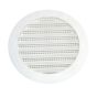 Mini persienne ronde en plastique, 3", blanc