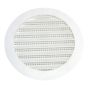 Plastic Round Mini Louver - 4" - White