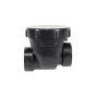 Clapet antiretour ABS-DWV, 1 1/2", femelle, noir