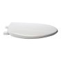 Caswell Elongated Plastic Toilet Seat with Slow Close - White - 14.31" x 16.88"