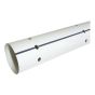 PVC/BNQ drainage pipe, ferrous ochre, white, 4" x 10'