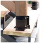 Base de fixation, noir