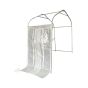 Porte latérale d'abri d'auto, 4', toile anti-UV