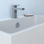 Robinet de lavabo Quadrato, 1 manette, entraxe de 4", chrome poli
