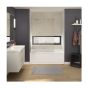 Duo écran de baignoire, Axial, 42" x 58", verre trempé