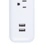 Barre multiprise de surtension à 6 prises + 2 ports USB, 3'