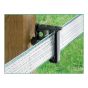 Isolateur de clôture électrique pour poteau de bois, 80/pqt, noir