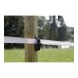 Isolateur de clôture électrique pour ruban poteau de bois, 15/pqt, noir