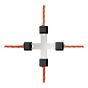 Litzclip electrical rope cross-connector
