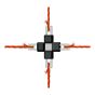 Litzclip electrical rope cross-connector