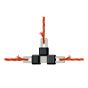 Litzclip electrical rope T-connector