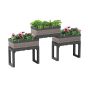 Jardin modulaire vertical en plastique Garant, greige, rectangulaire, 22" x 15,25" x 11,13"