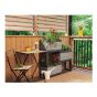 Jardin modulaire vertical en plastique Garant, greige, rectangulaire, 22" x 15,25" x 11,13"