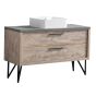 Meuble-lavabo, Evolution, 2 tiroirs, bois naturel, 48" x 22 1/2"