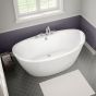 Delsia Freestanding Bathtub - 60" x 32" - Applied Acrylic - White