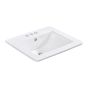 Rectangular Drop-In Sink - 21 1/4" x 18 1/4" - White