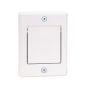 Outside air outlet for central vacuum, white