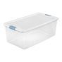 Latching Box - 33 7/8" x 1" x 13" - Clear/White - 100 l