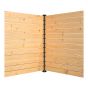 Ensemble de poteaux de coin, 72", noir