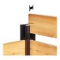 Ensemble de poteaux de coin, 72", noir