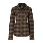 Plaid Flannel Work Shirt - Kaki - Size Medium