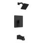 Robinet bain/douche Quadrato, noir mat