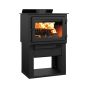Poêle à bois, style traditionnel, piédestal ouvert, 65 000 BTU