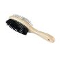 Brosse double pour chien, douce pour la peau, 23 cm