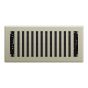 Registre de plancher Montezuma, Nickel satiné, 3" x 10"