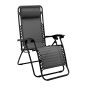 Chaise multi-positions Relax, 65 x 91 x 113 cm, noir