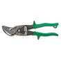 Ciseau à tôle en angle, vert, 9 1/4", droite